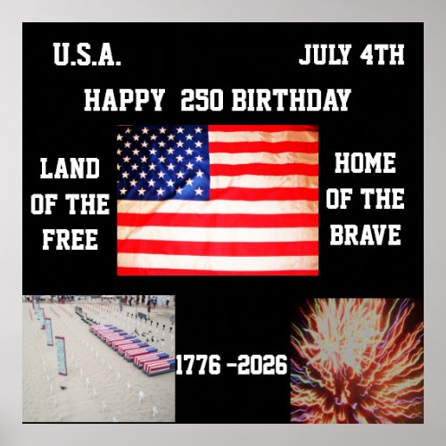 250 AMERICA BIRTHDAYDAY poster