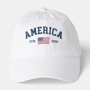 250 America Years Flag USA 4th of July 2026 Hat