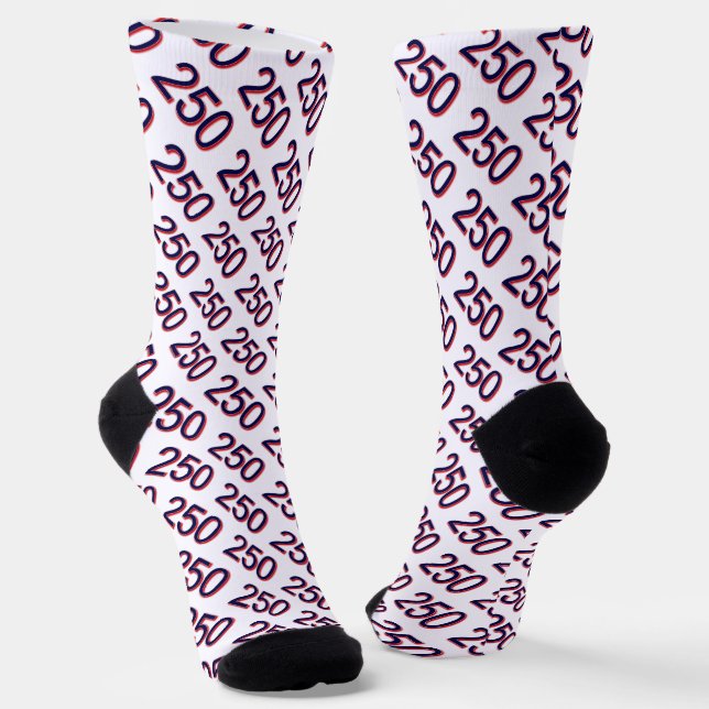 250 Anniversary Socks (Angled)