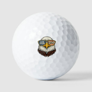 250 Anniversary USA 1776-2026 Patriotic Bald Eagle Golf Balls