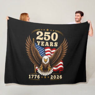 250 Anniversary USA 250 Years 1776-2026 Fleece Blanket