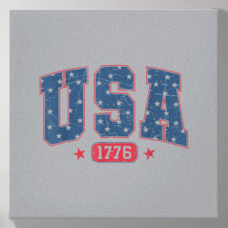 250 Anniversary Usa 250th Aamerican 250 Years 4th Canvas Photo Tile