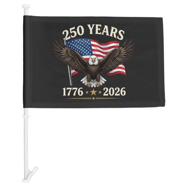 250 Anniversary USA Car Flag (Front)