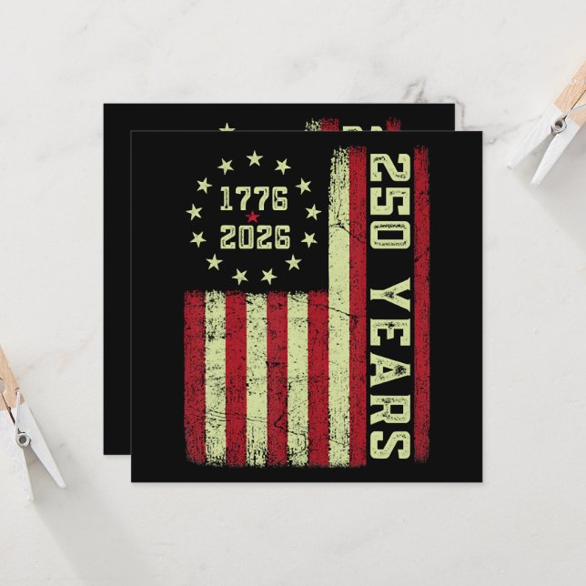 250 Anniversary Usa Flag (Front/Back In Situ)