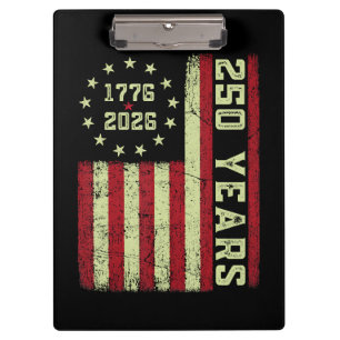 250 Anniversary Usa Flag Clipboard