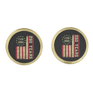 250 Anniversary Usa Flag Cufflinks