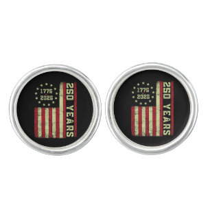 250 Anniversary Usa Flag Cufflinks