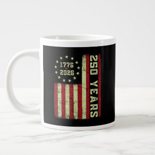 250 Anniversary Usa Flag Giant Coffee Mug