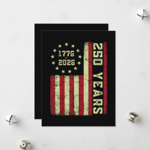 250 Anniversary Usa Flag Holiday Card