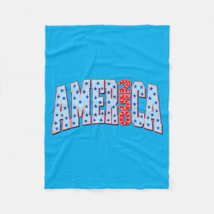 250 Anniversary Usa Patriotic 250 Years Aamerican Fleece Blanket