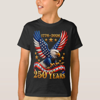250 Anniversary USA Patriotic Eagle 250th 4th of T-Shirt