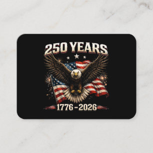 250 Anniversary USA Patriotic Eagle 250th Independ Business Card