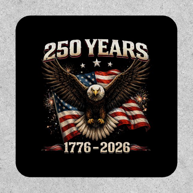250 Anniversary USA Patriotic Eagle 250th Independ Patch (Front)