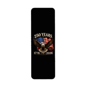 250 Anniversary USA Patriotic Eagle 250th Label