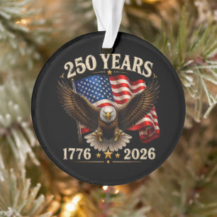 250 Anniversary USA Patriotic Eagle 250th Ornament
