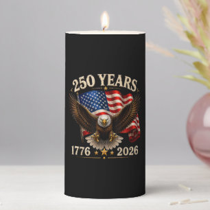250 Anniversary USA Patriotic Eagle 250th Pillar Candle
