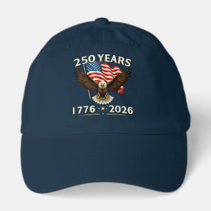 250 Anniversary USA Patriotic Eagle 4th of July Hat