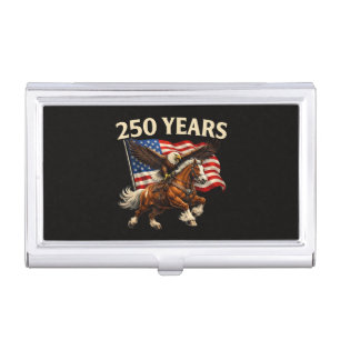 250 Anniversary USA Western Horse Eagle Business Card Case