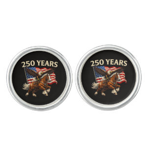 250 Anniversary USA Western Horse Eagle Cufflinks