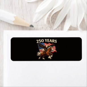 250 Anniversary USA Western Horse Eagle Label