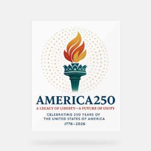 250 Birthday of the USA Acrylic Sign