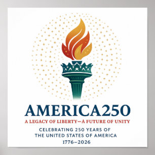 250 Birthday of the USA Poster