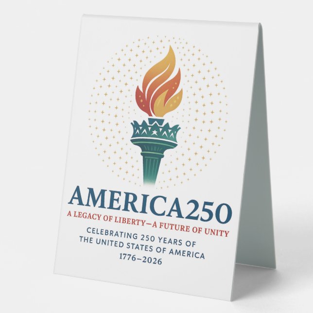 250 Birthday of the USA  Table Tent (Front)