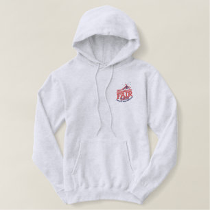 250 Embroidered Mens Light Gray Hoodie