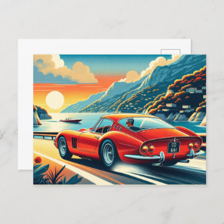 250 GTO Ferrari Inspiration Postcard