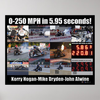 250 MPH Collage Poster