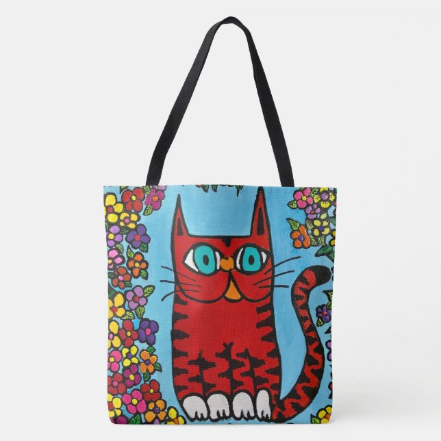 250 - Pepper the  cat -  Tote Bag (Front)