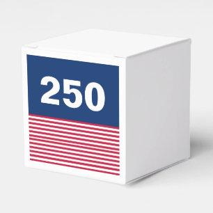 250 Red White and Blue USA Anniversary Favor Boxes