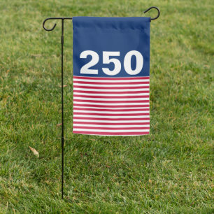 250 Red White and Blue USA Anniversary Garden Flag