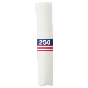 250 Red White and Blue USA Anniversary Napkin Bands