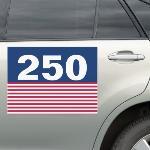250 Red White and Blue USA Anniversary Parade Car Magnet