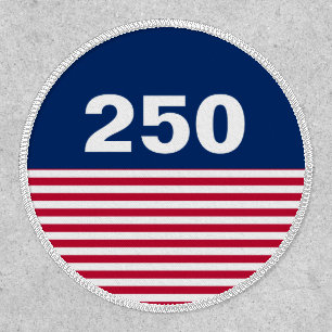 250 Red White and Blue USA Anniversary Patch