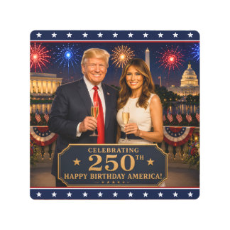 250 USA Trump Melania Semiquincentennial 1776 Metal Print