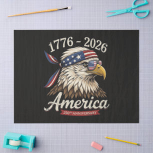 250 Year America 1776 2026 Eagle Vintage Tissue Paper