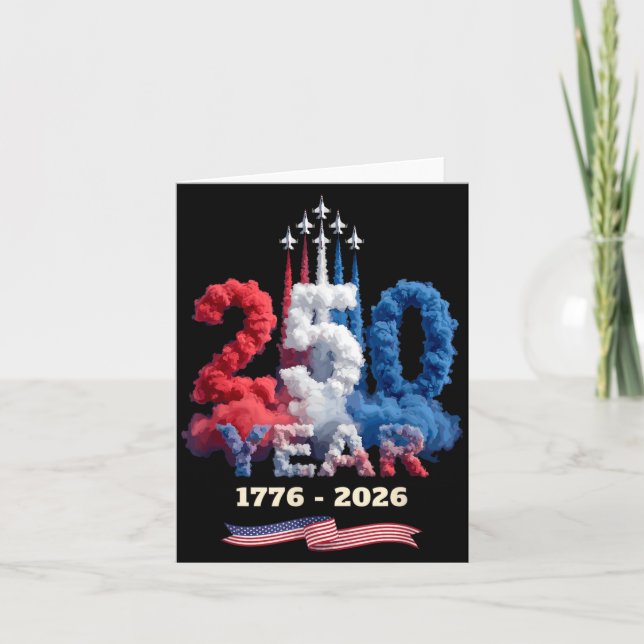 250 Year Celebration 1776 2026 America Pride 4th Card (Front)
