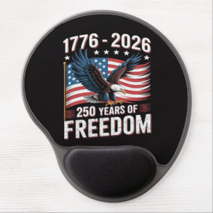 250 Years 1776 2026 250th 4th July Gel Mouse Pad