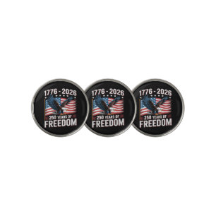 250 Years 1776 2026 250th 4th July Golf Ball Marker