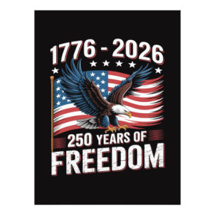 250 Years 1776 2026 250th 4th July Photo Print