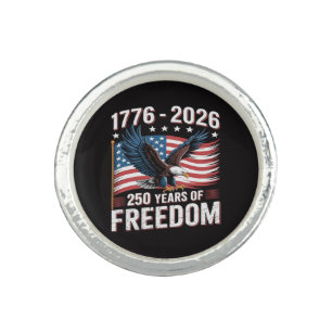 250 Years 1776 2026 250th 4th July Ring