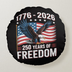 250 Years 1776 2026 250th 4th July Round Pillow