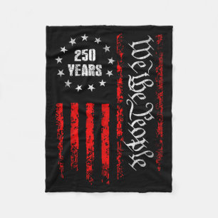 250 Years 1776-2026 250th Birthday Usa Patriotic 4 Fleece Blanket
