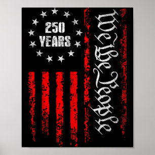 250 Years 1776-2026 250th Birthday Usa Patriotic 4 Poster