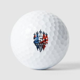 250 Years 1776-2026 Fighter Jets Patriotic Golf Balls