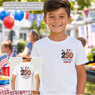 250 Years 1776-2026 Kids TShirt Independence Day