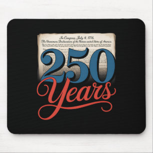 250 Years 1776 Declaration Of Independence Usa Gif Mouse Pad