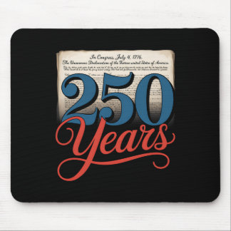250 Years 1776 Declaration Of Independence Usa Gif Mouse Pad